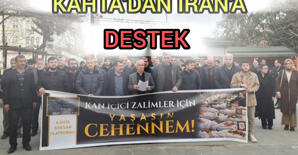 KAHTA'DAN İRAN'A DESTEK 